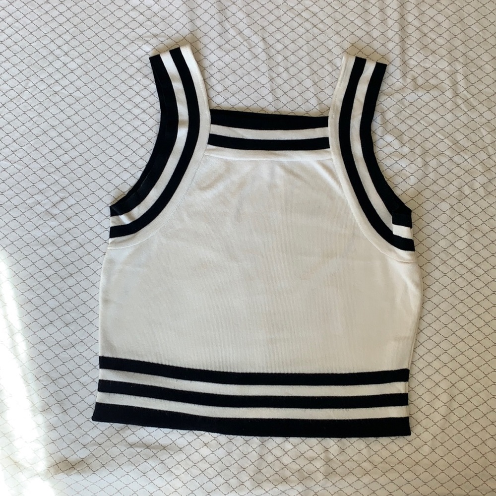Moth, Black and White Top